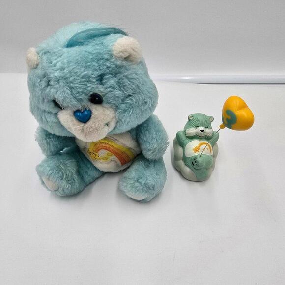 1980's Care Bear Wish Bear Bundle, Stuffed Animal &‎ Figurine, (CB6795) - Picture 1 of 8
